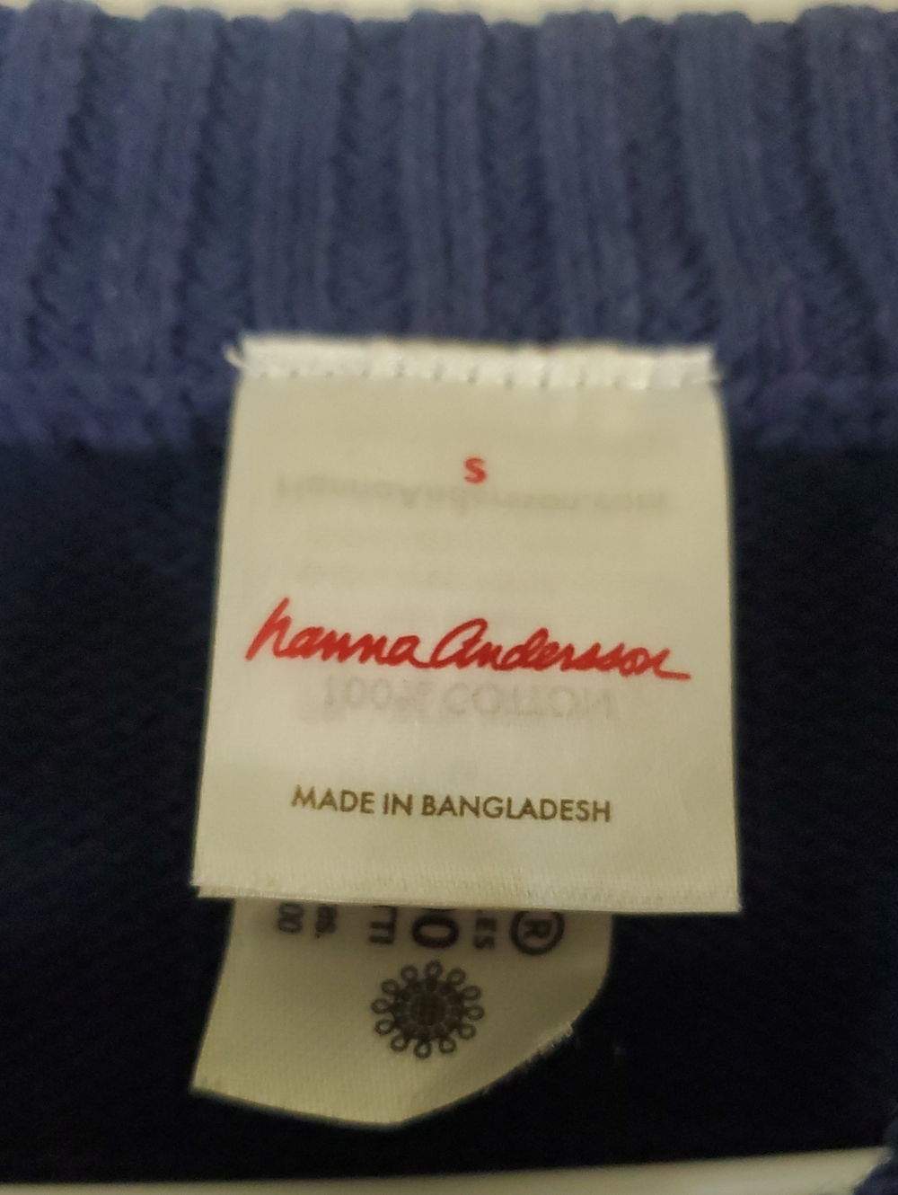 Womens Hanna Andersson Winter Solstice Holiday Sweater Size Small Blue Fairisle - Picture 4 of 15